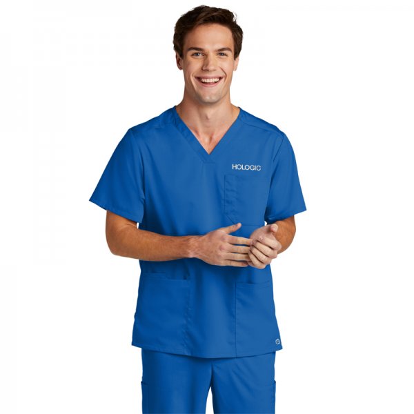 WonderWink&reg; Men's Premiere Flex&trade; V-Neck Top-0000